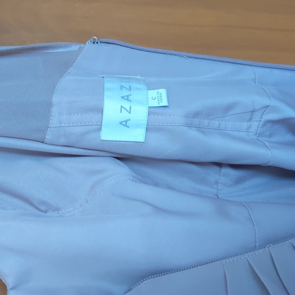 Taupe Azazi Bridesmaid Dress - Picture 3 of 3